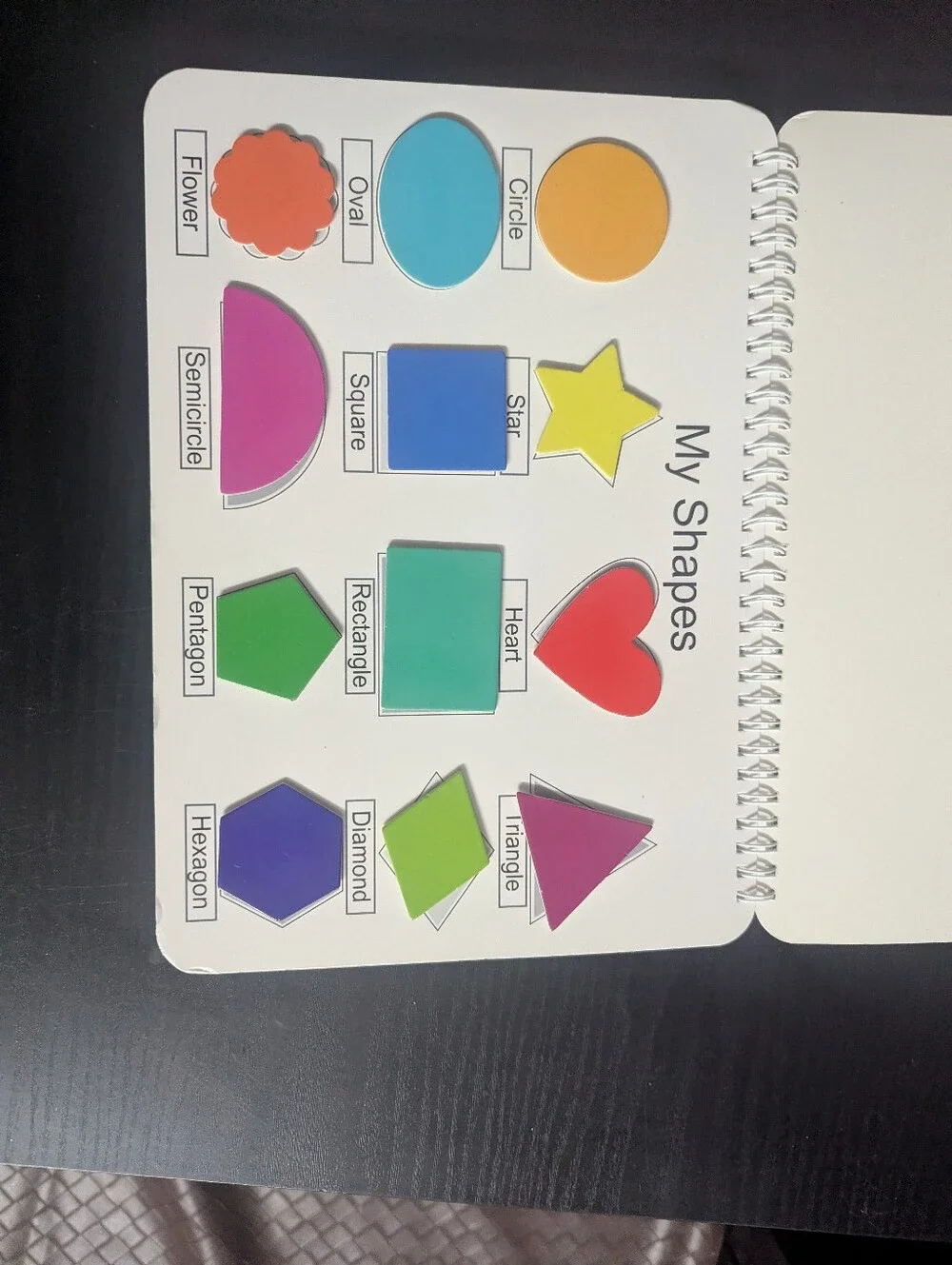 Busy Book Toddler Activity Coloring Book - White